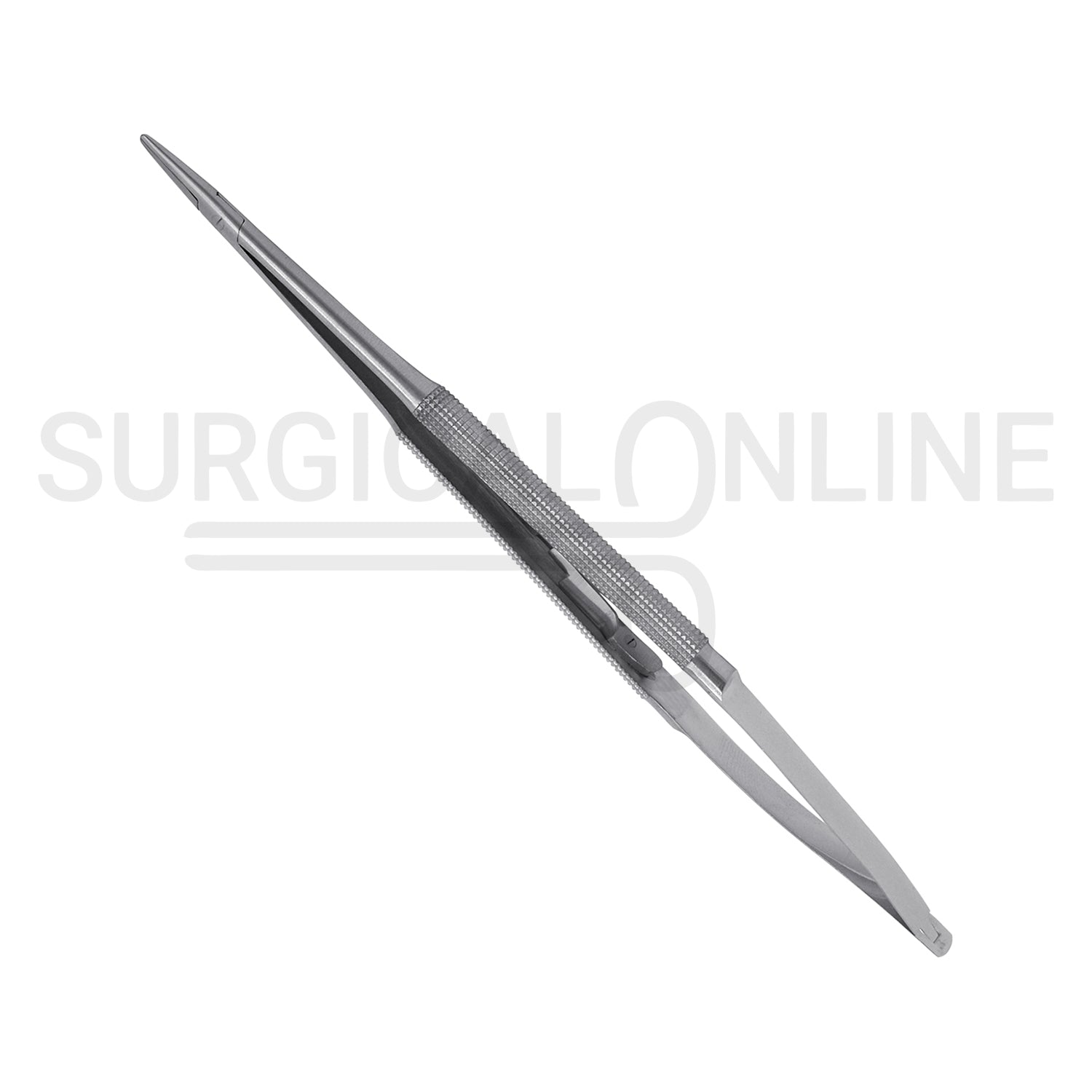 Castroviejo Micro Needle Holder 4.5″ Curved Smooth Tip With Lock