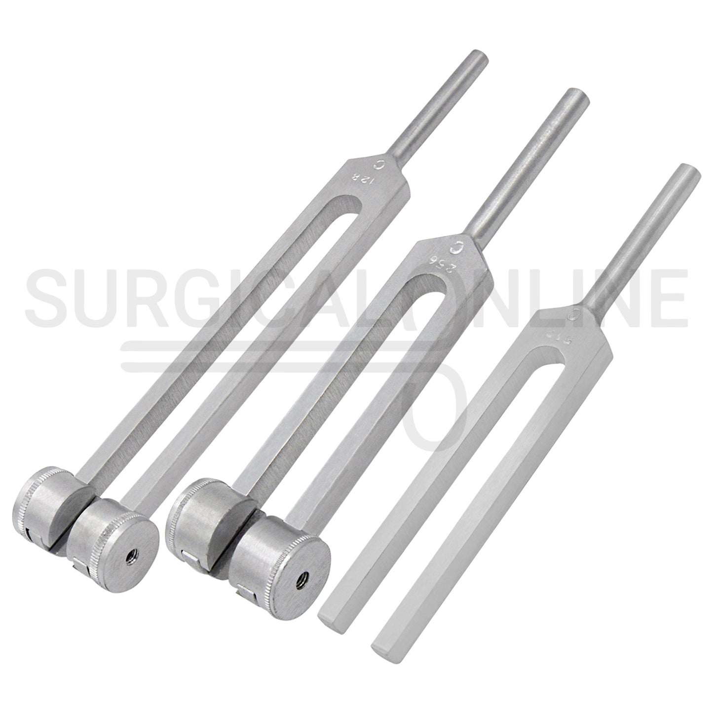 3 Pcs Tuning Fork C-128, C-256 & C-512 Set