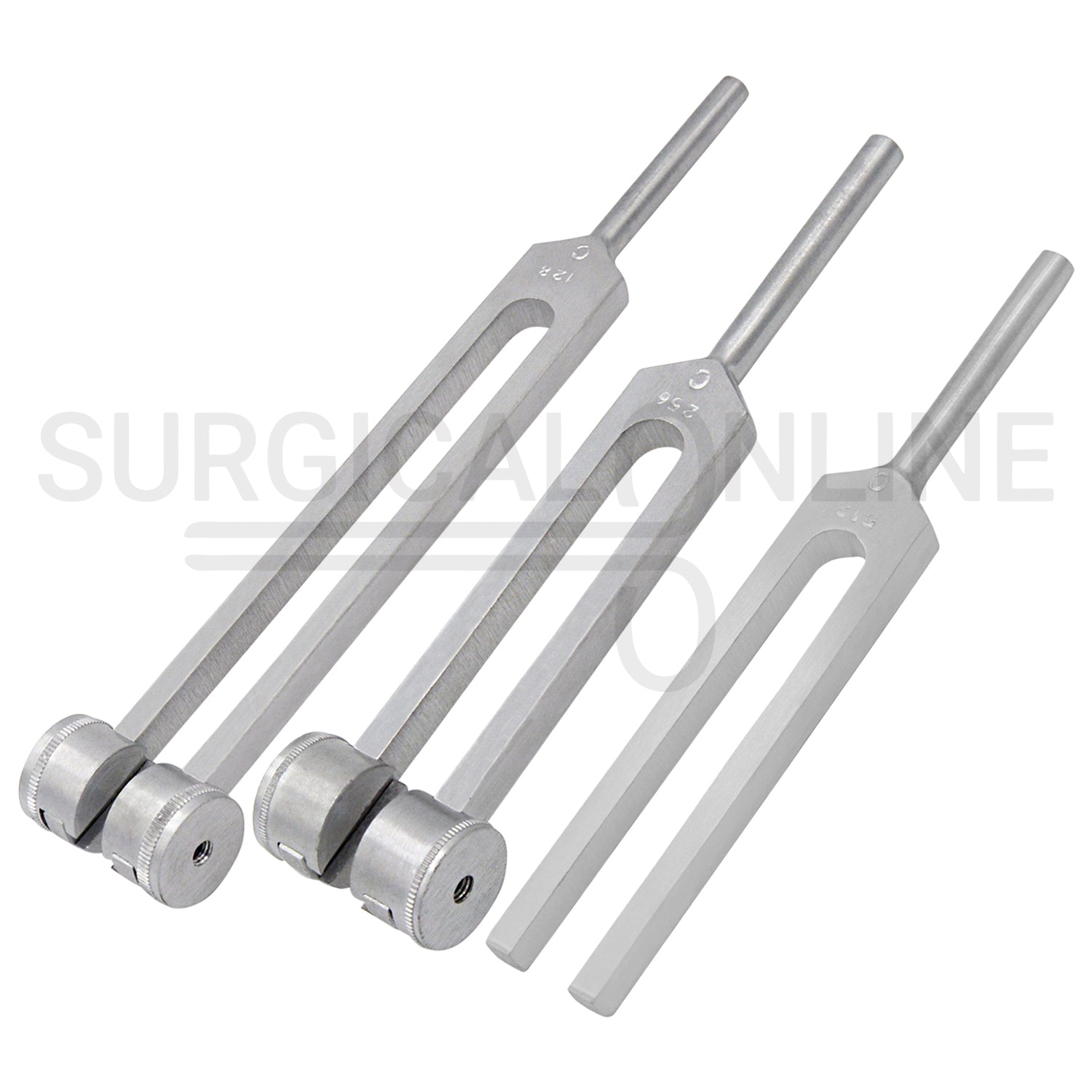 3 Pcs Tuning Fork C-128, C-256 & C-512 Set