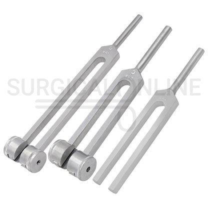 3 Pcs Tuning Fork C-128, C-256 & C-512 Set