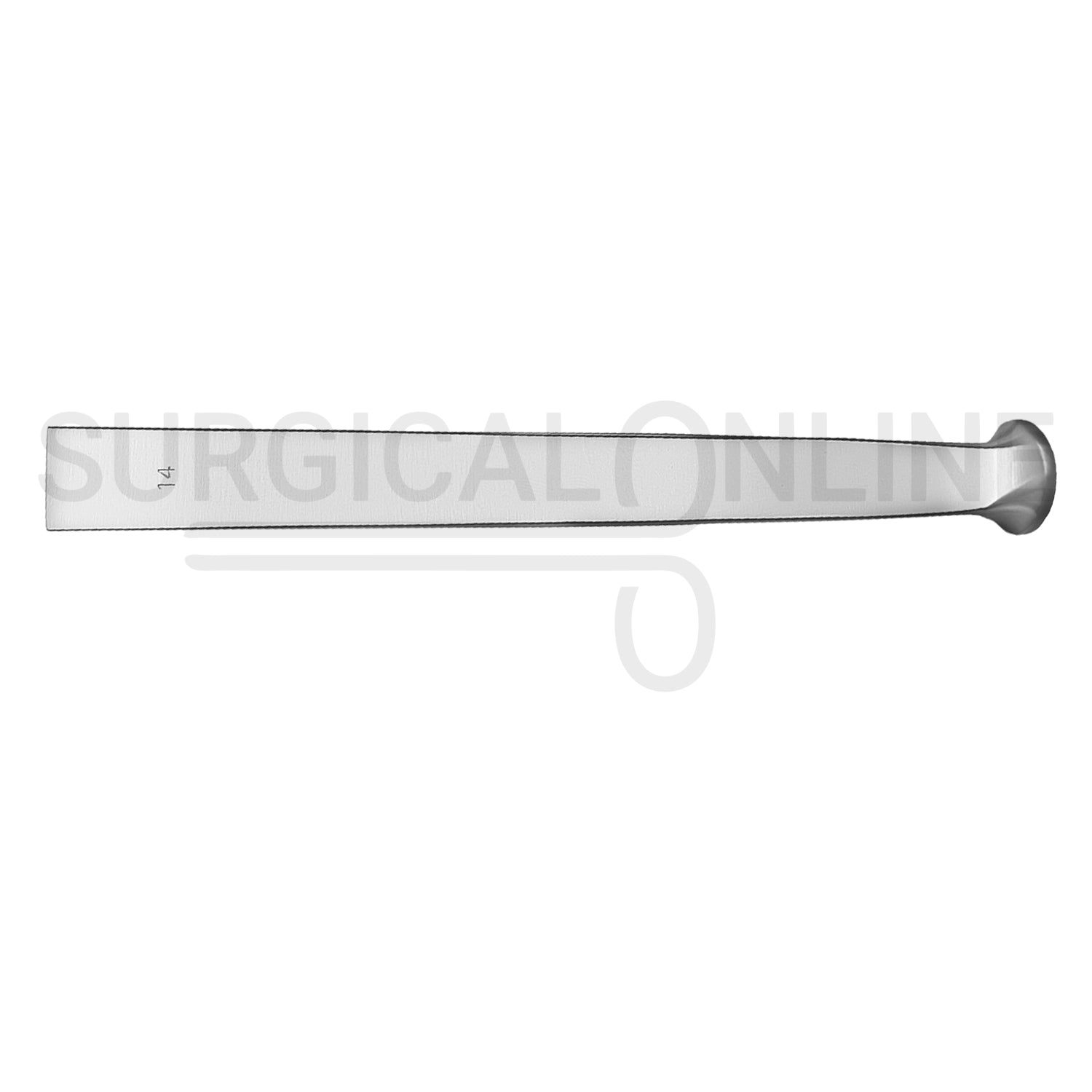 US Army Pattern Osteotome 6.25" Straight 14mm Wide