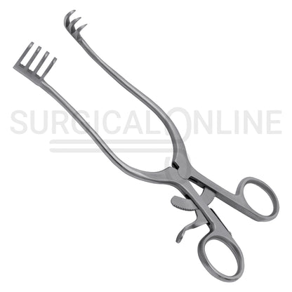 Weitlaner Self-Retaining Retractor 3x4 Prong Sharp 9.50"