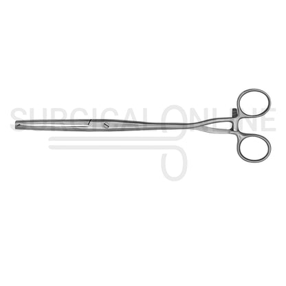 Museux Tenaculum Forceps 6mm Wide 2×2 Teeth 9.5″ Straight