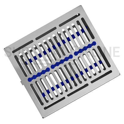 8 Instrument Elevators Sterilization Cassette Tray 7″ × 8″