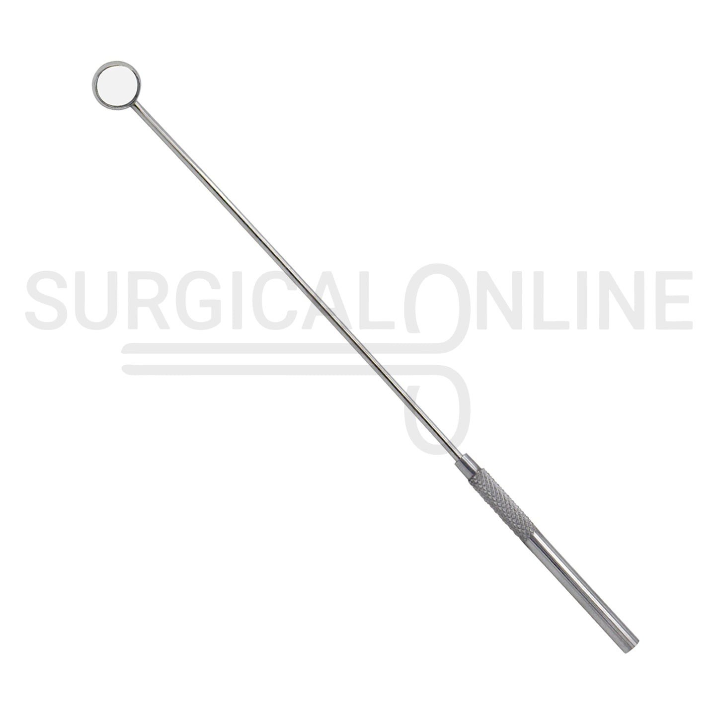 Laryngeal Mirror #00 12mm Angled Mirror With Grip Handle 7.7"