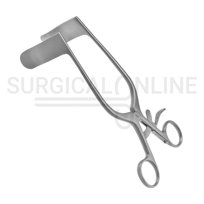 Rigby Vaginal Retractor 7" Long, 7/9" x 2 3/4" Blades With Grip Lock Handle