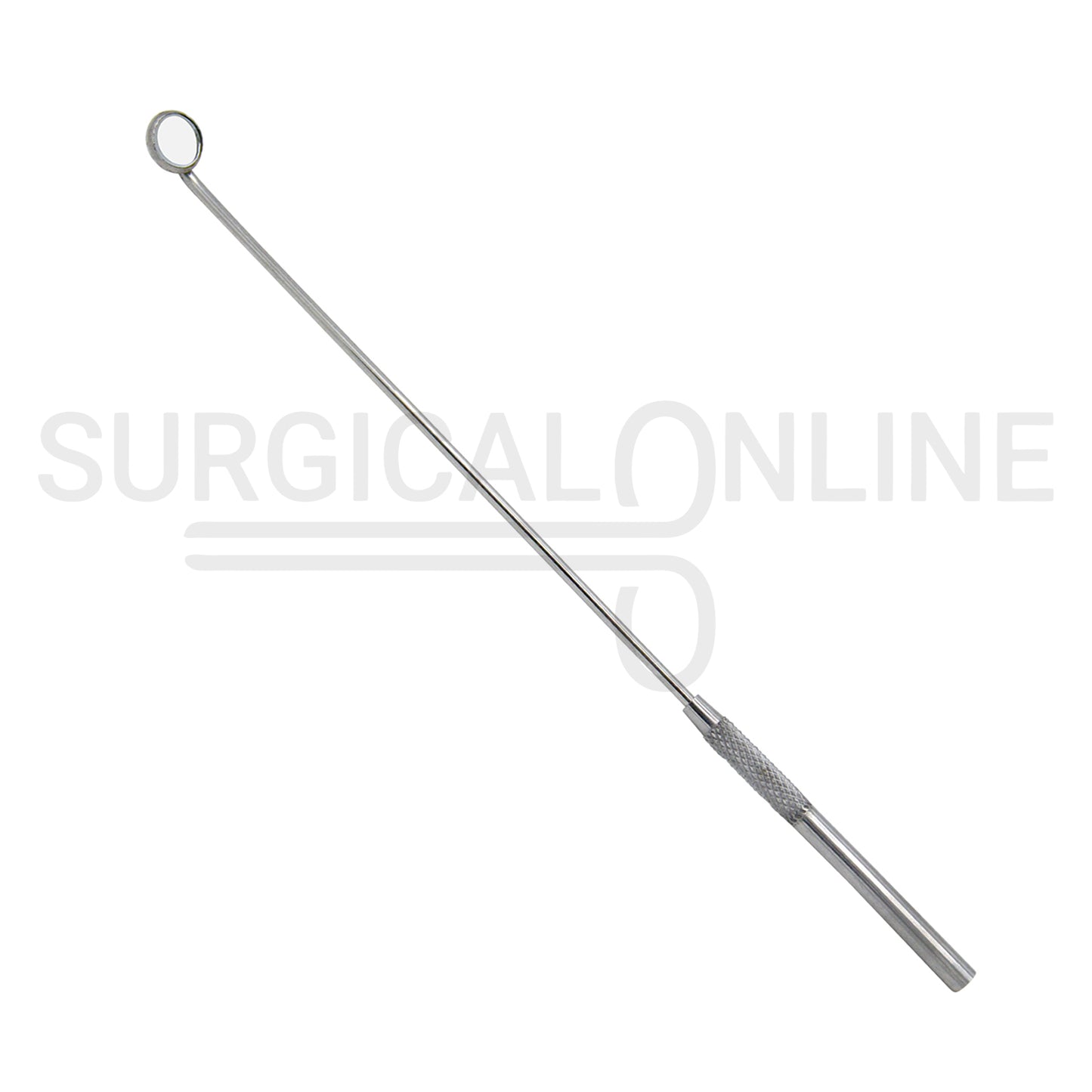 Laryngeal Mirror #000 10mm Angled Mirror With Grip Handle 7.6″