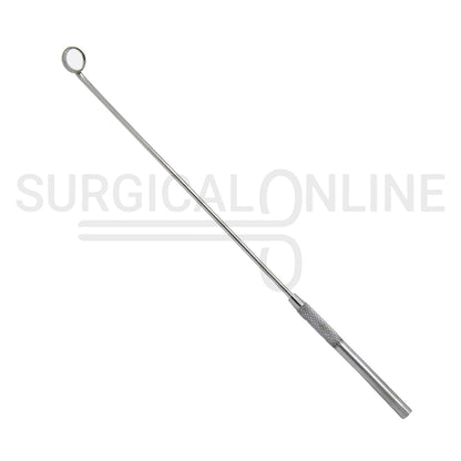 Laryngeal Mirror #000 10mm Angled Mirror With Grip Handle 7.6″