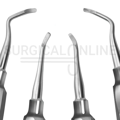 4 Pcs Miller Dental Root Elevators East, West, Right & Left Set