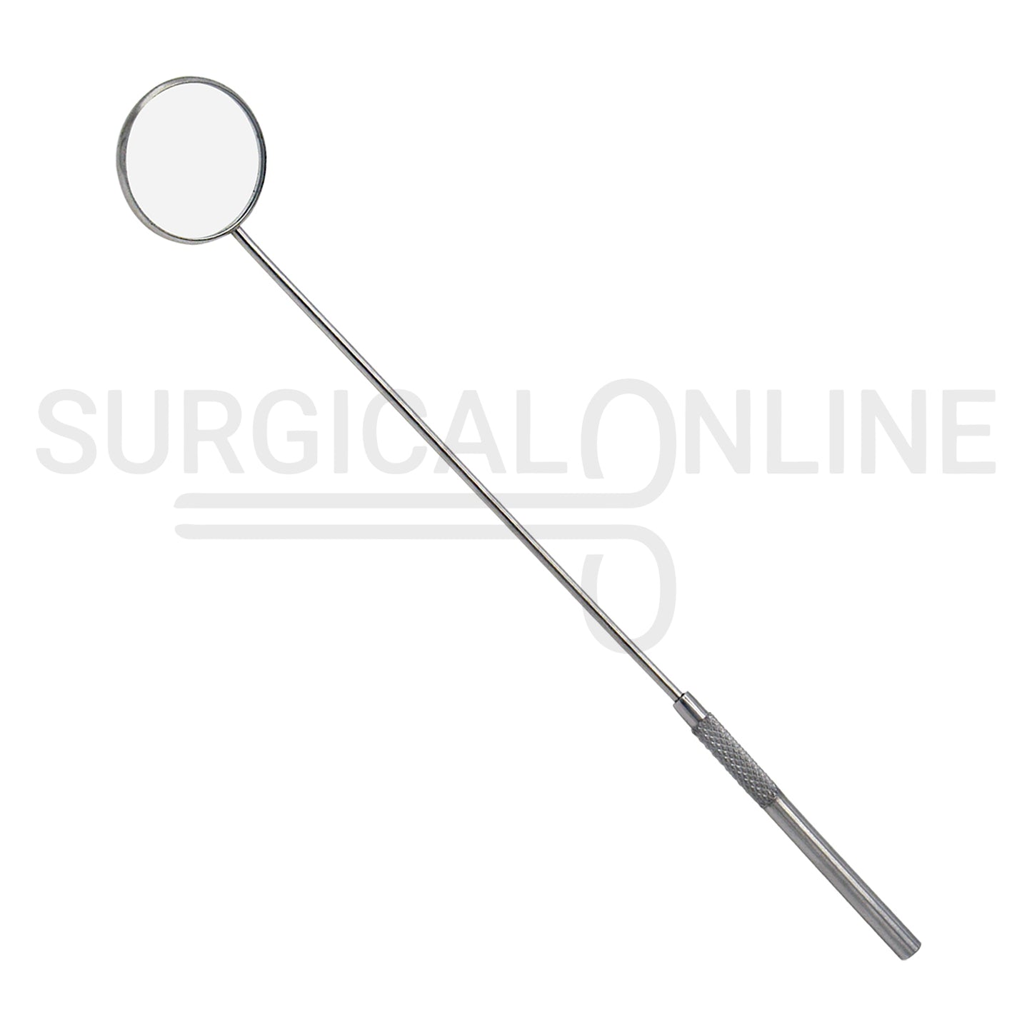 Laryngeal Mirror #8 30mm Angled Mirror With Grip Handle 8.25"