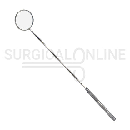 Laryngeal Mirror #8 30mm Angled Mirror With Grip Handle 8.25"