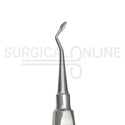 Dental Spade Concave Root Elevator #60L Angled Left 6″