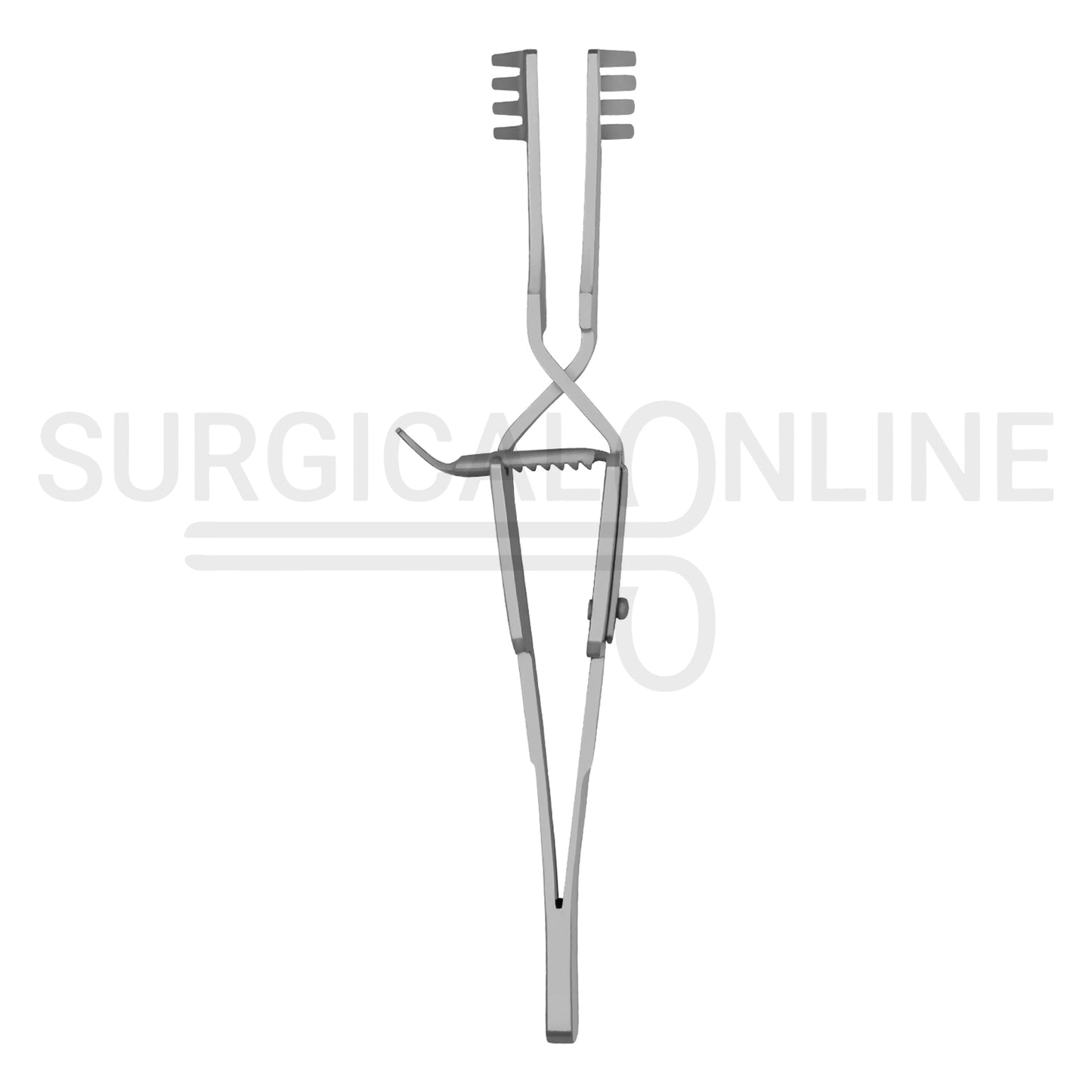 Cross Action (Automatic Skin) Retractor Blunt 4X4 Prong 4.00"
