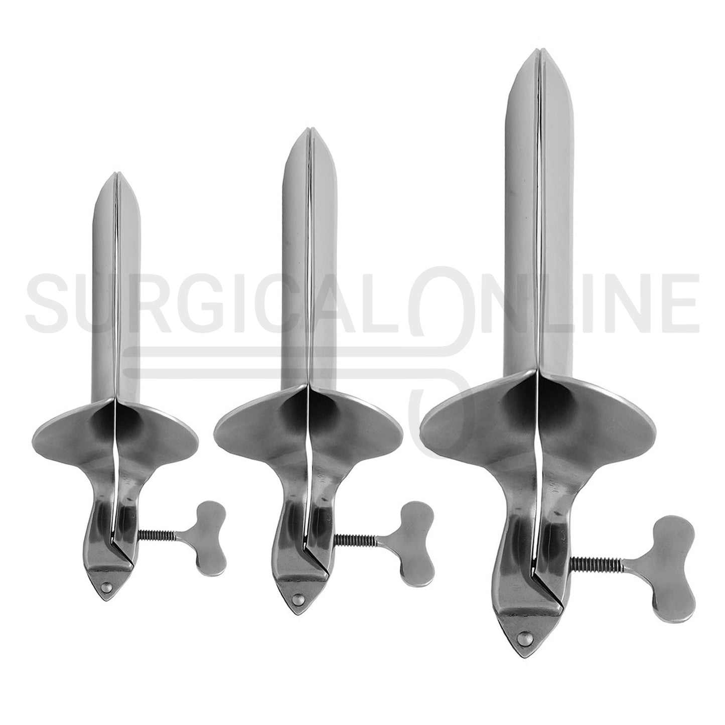 3 Pcs Collin Vaginal Speculum Small, Medium & Large Set