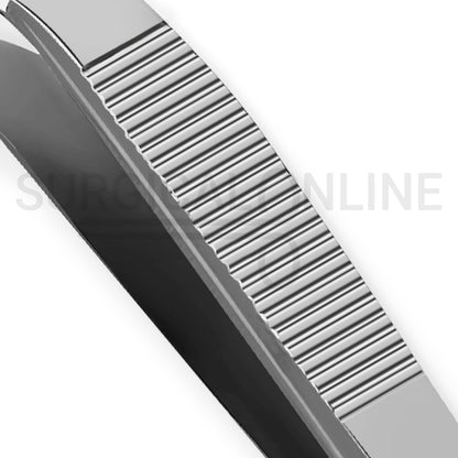 Wilde Dressing Forceps 5.00" Angular Serrated Tips