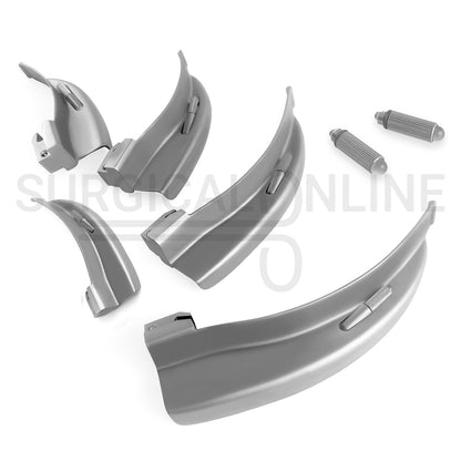 12 Pcs Conventional Laryngoscope Macintosh & Miller Complete Set