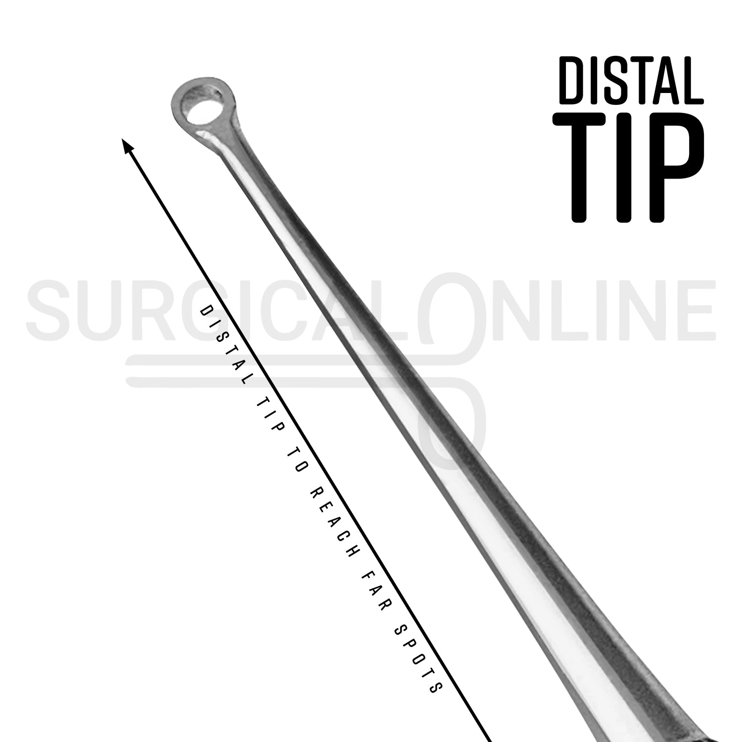 Buck Ear Curette 6.5″ Angled Sharp Blade #2