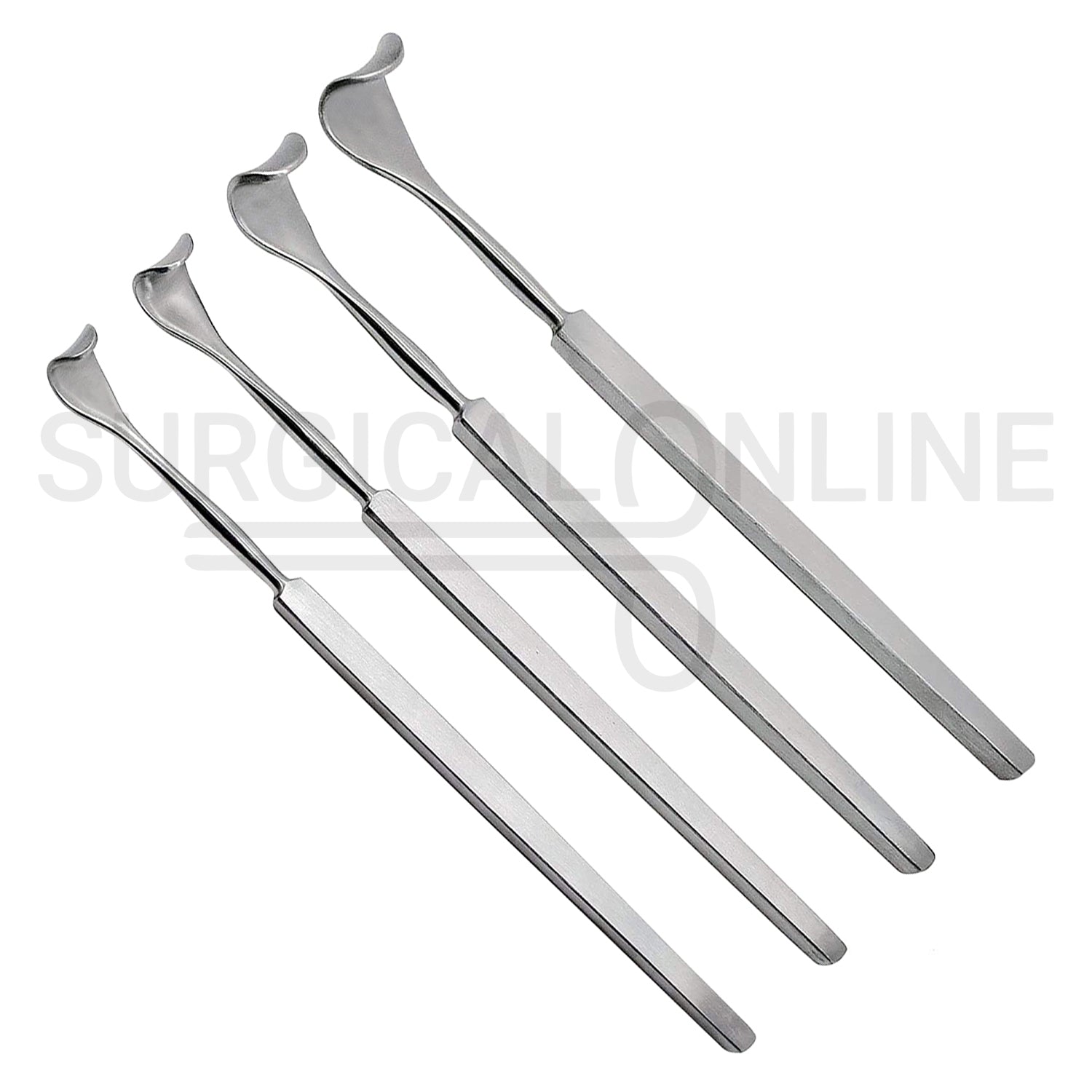 4 Pcs Desmarres Eyelid Retractor 5.5″ Size-1, 2, 3, & 4 Set