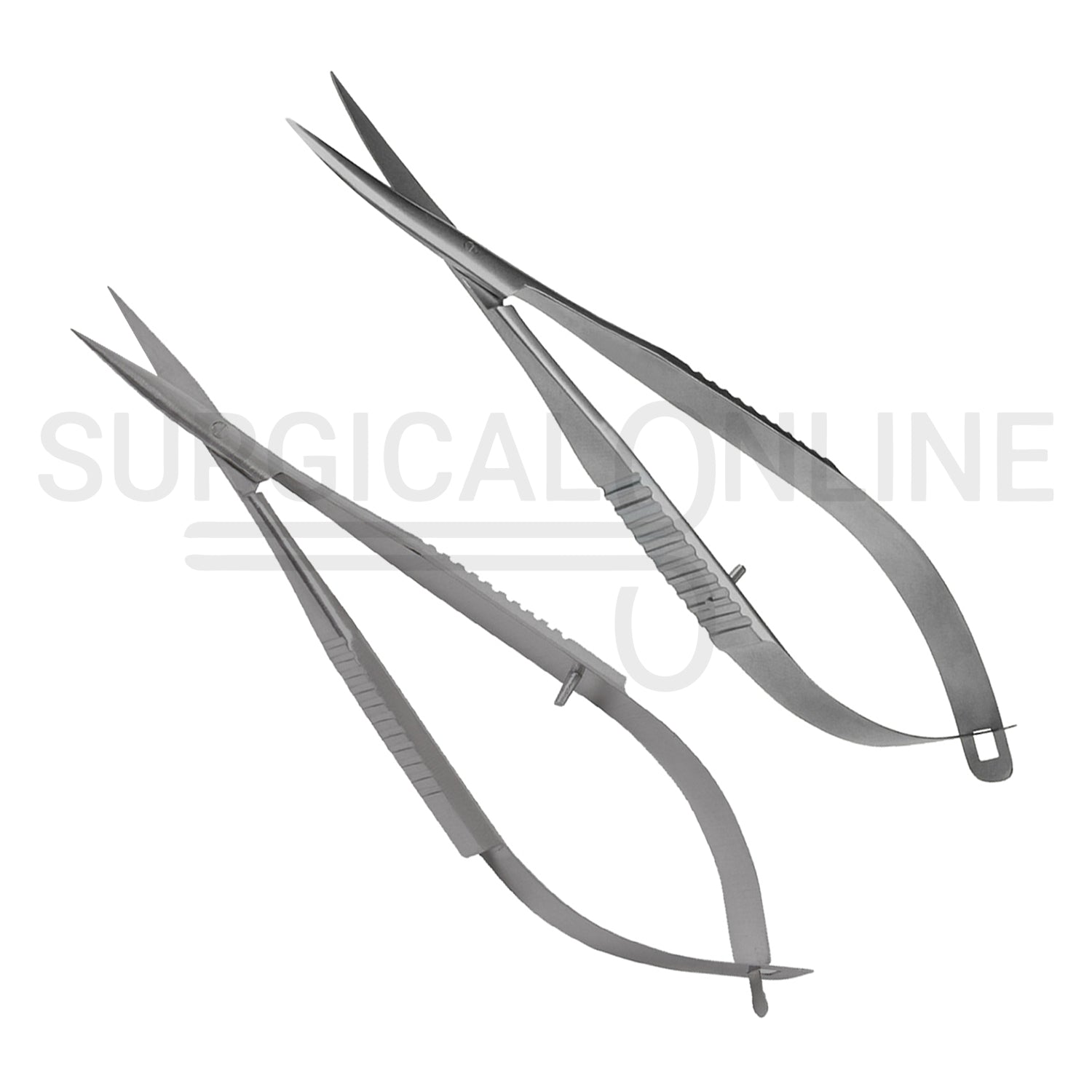 2 Pcs Westcott Tenotomy Scissors 4.5″ Straight & Curved Set