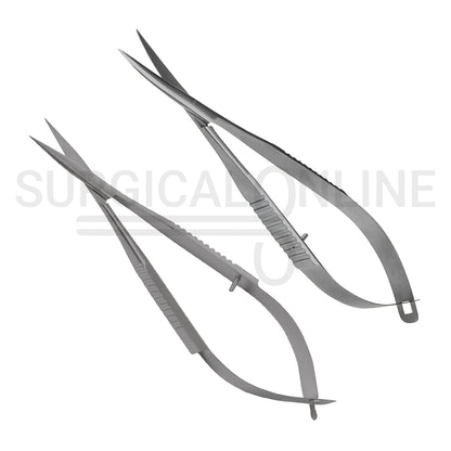 2 Pcs Westcott Tenotomy Scissors 4.5″ Straight & Curved Set