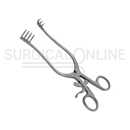 Weitlaner Self-Retaining Retractor 3X4 Prong Sharp 4.50"