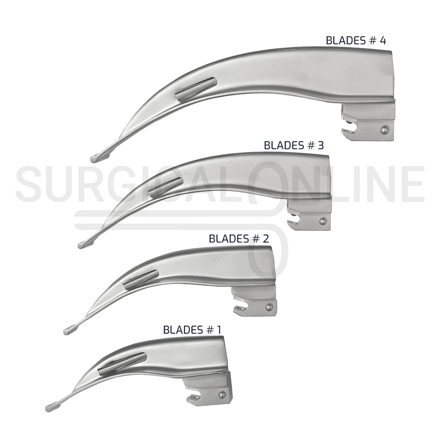 Fiber Optic Laryngoscope Macintosh Set With Carrying Case