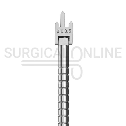 Bracket Height Gauge 6″ Moveable Head 2.0–3.5mm Adjustable Tips