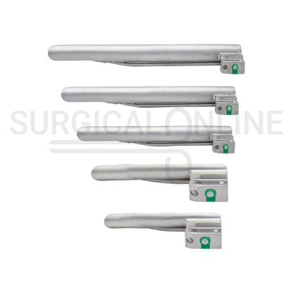 Fiber Optic Laryngoscope Miller 5 Blades & 1 Handle Set