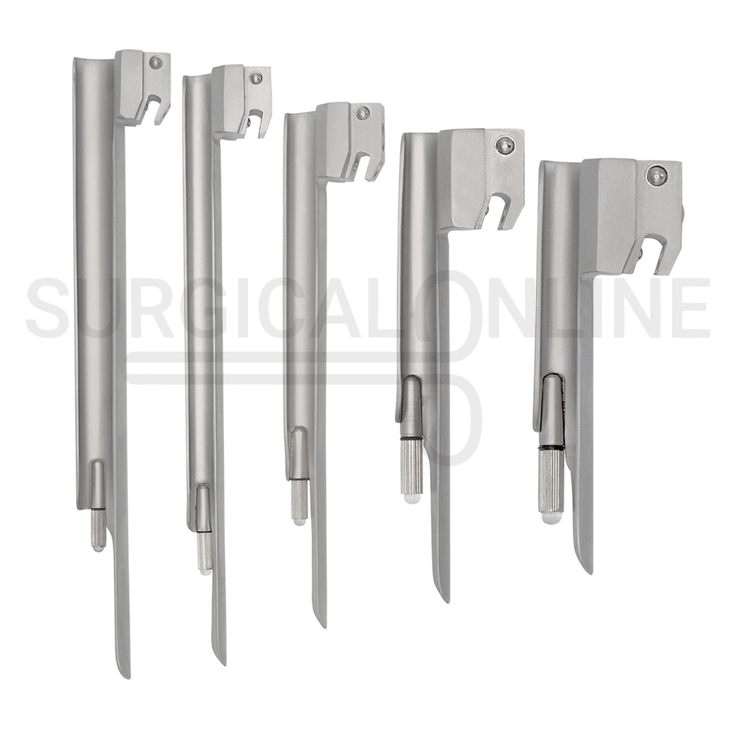 Conventional Laryngoscope Miller 5 Blades & 1 Handle Set