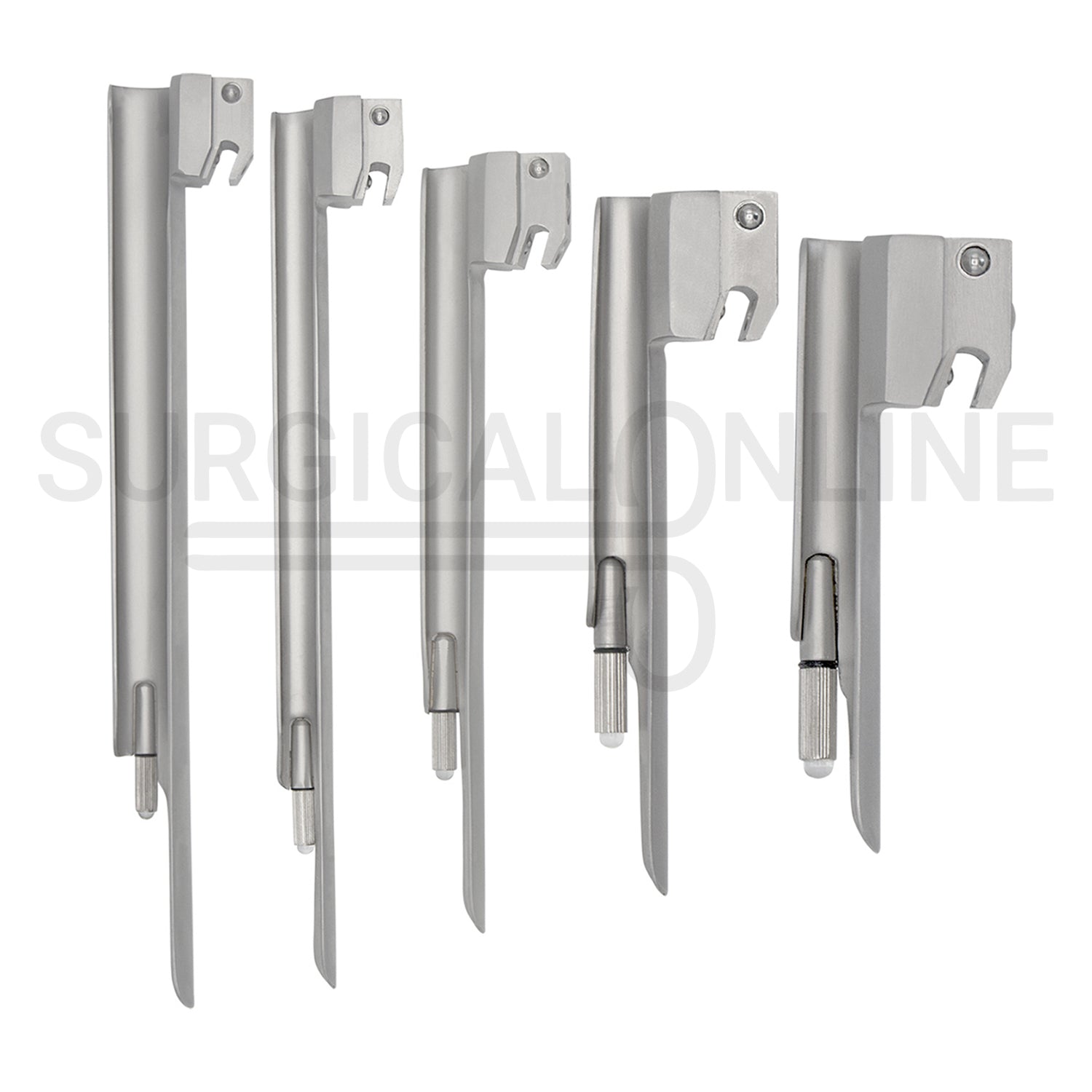 Conventional Laryngoscope Miller 5 Blades & 1 Handle Set