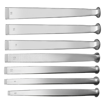 7 Pcs US Army Pattern Chisel Straight 6mm – 18mm Set