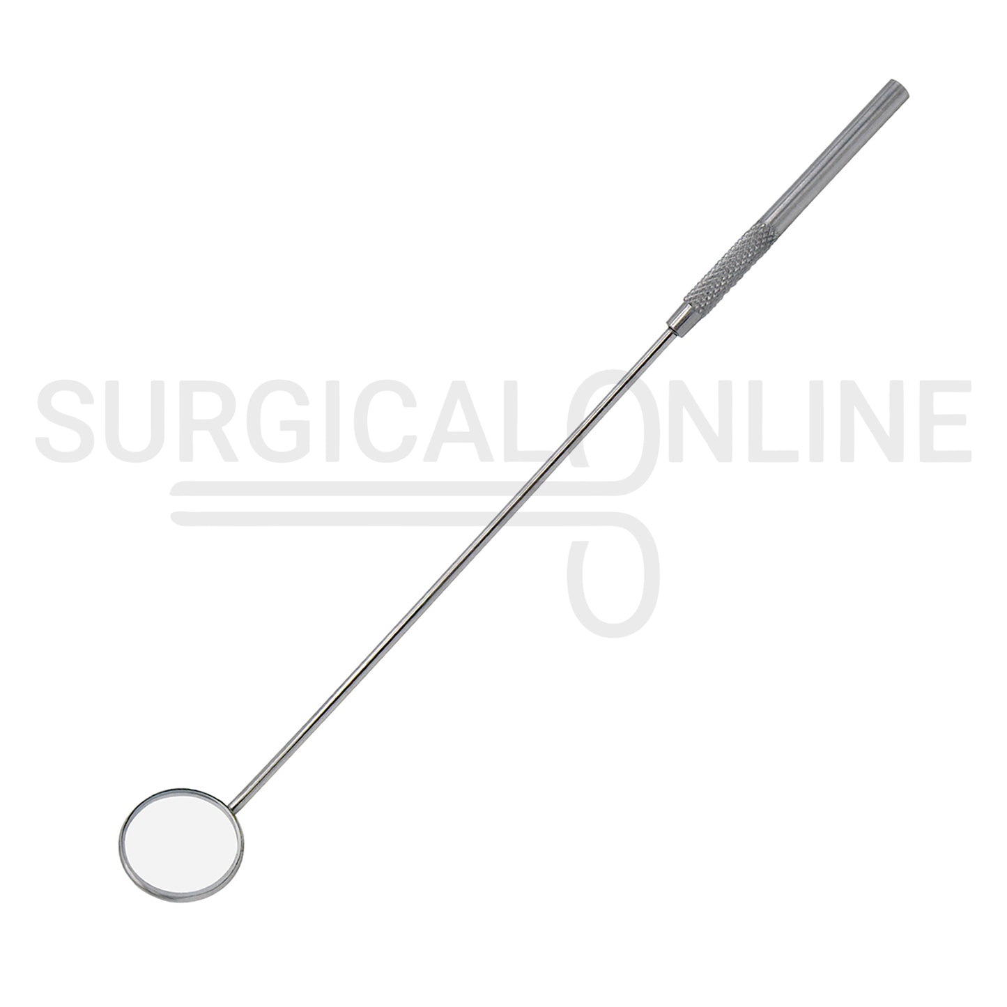 Laryngeal Mirror #4 22mm Angled Mirror With Grip Handle 8"