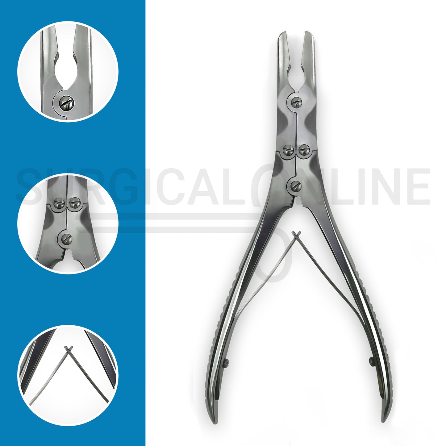 Beyer Bone Rongeur Straight Jaws 3.5mm Wide 7.00″