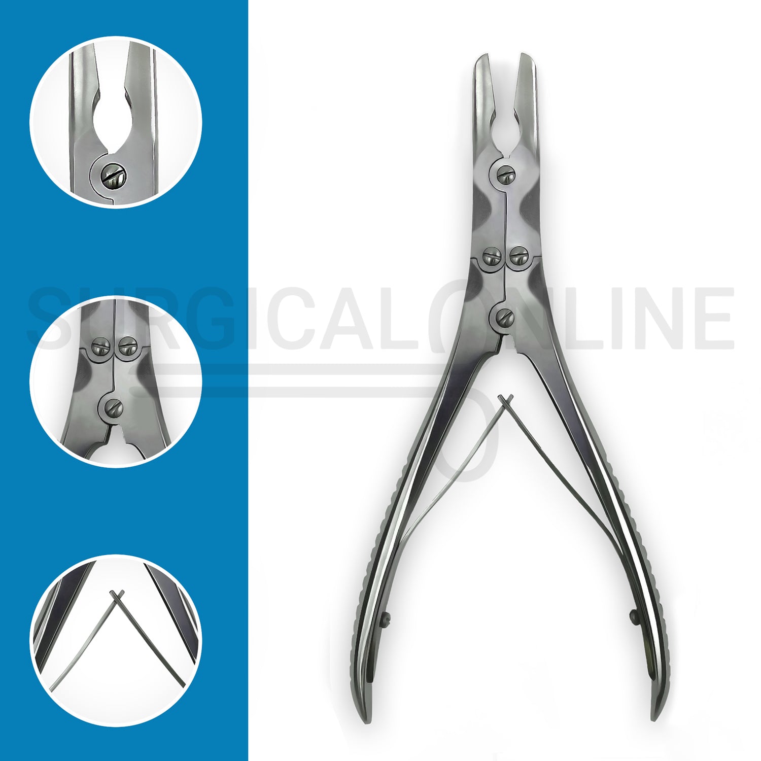 Beyer Bone Rongeur Straight Jaws 3.5mm Wide 7.00″