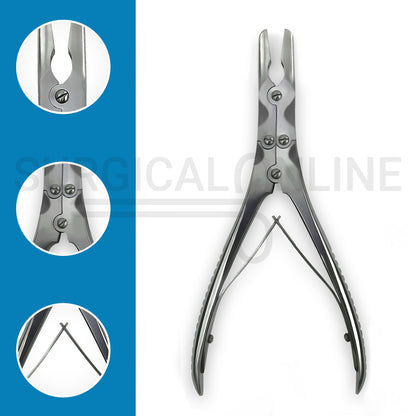 Beyer Bone Rongeur Straight Jaws 3.5mm Wide 7.00″