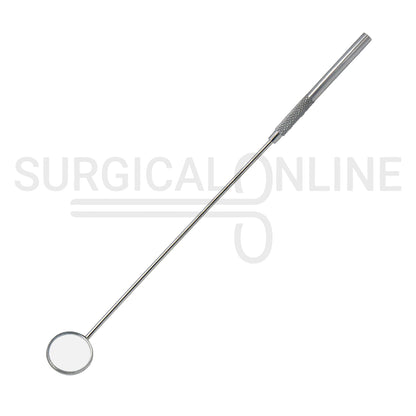Laryngeal Mirror #3 20mm Angled Mirror With Grip Handle 8"