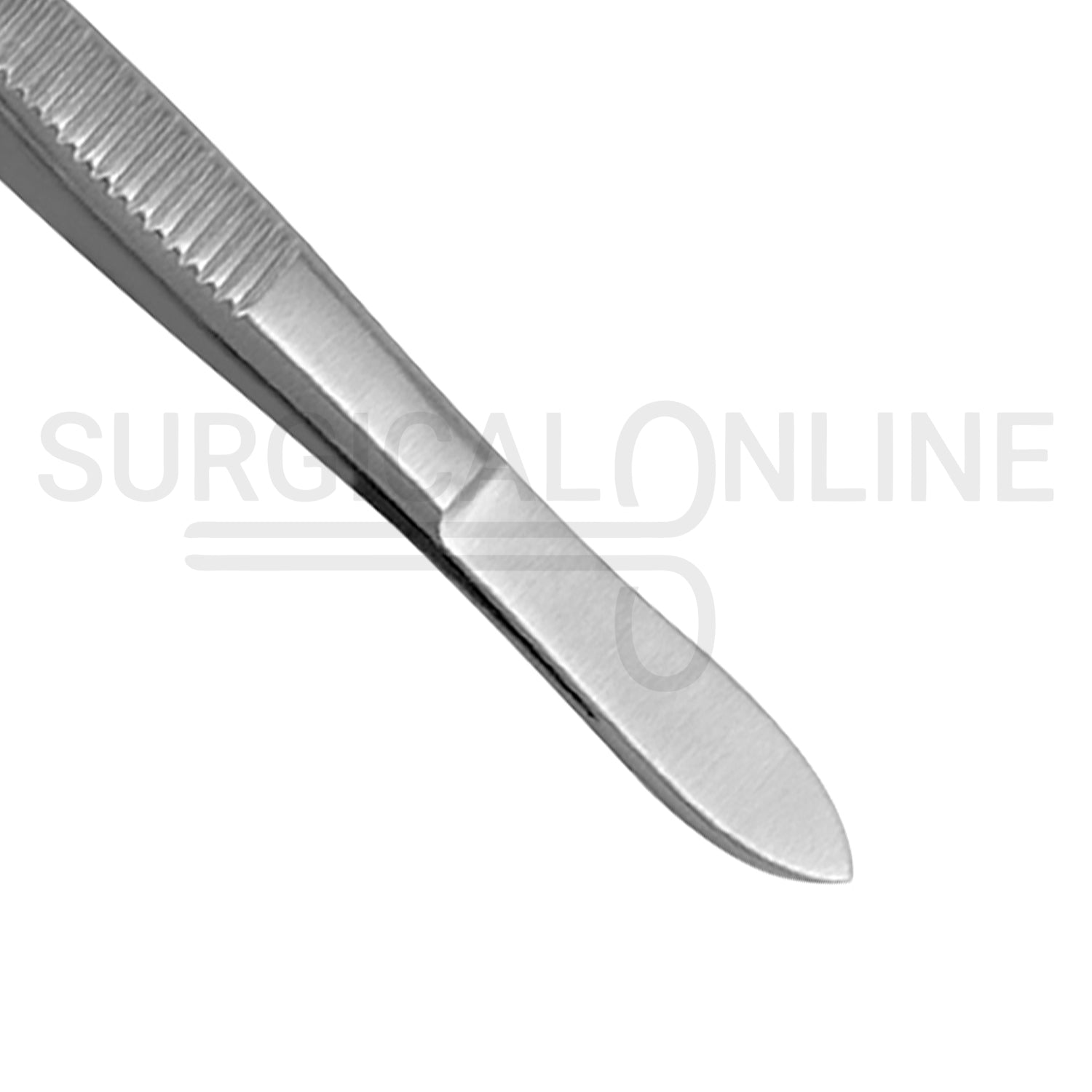 Splinter Forceps 4.50" Fine Point Curved Serrated Tips