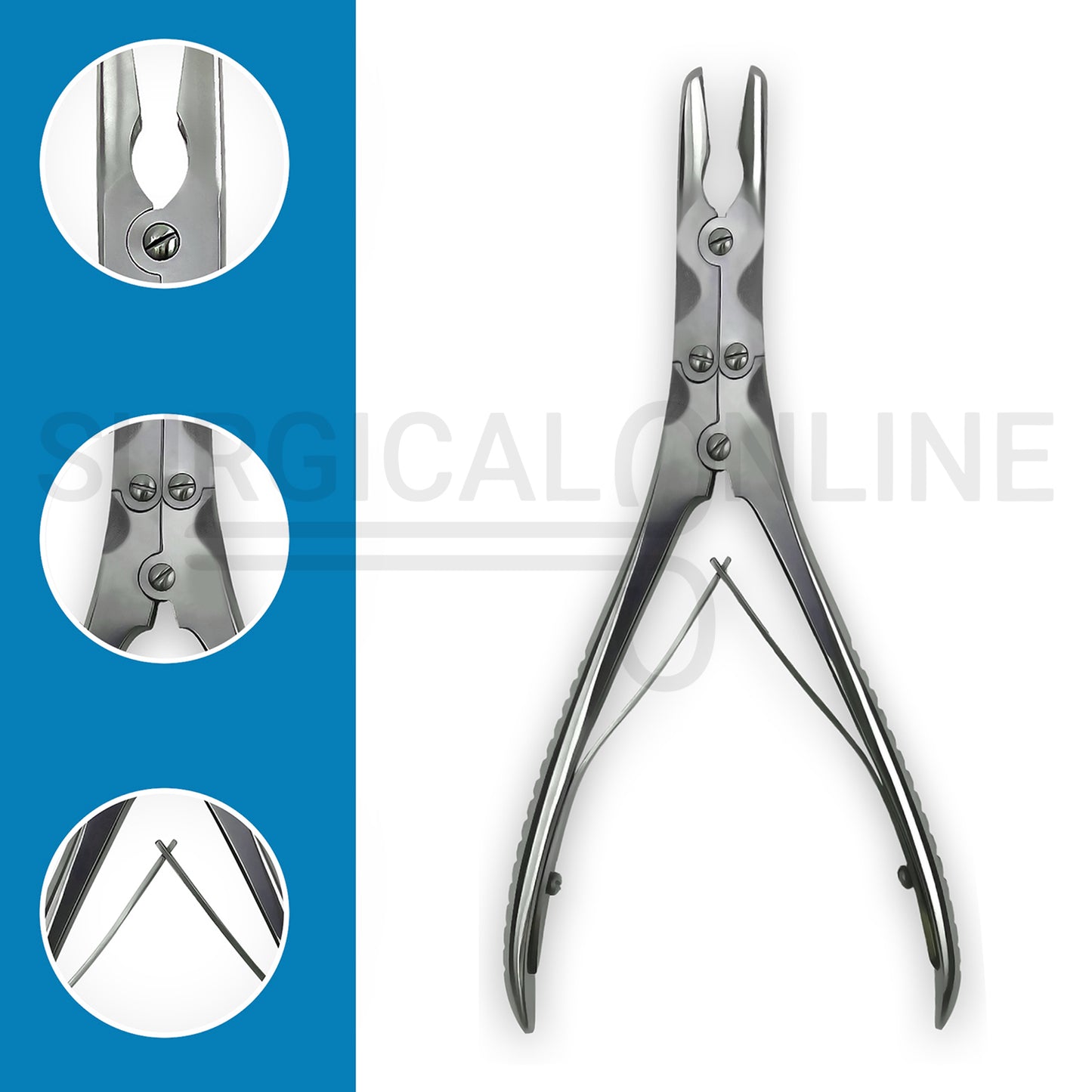 Beyer Bone Rongeur Slight Curved Jaws 3.5mm Wide 7.00″