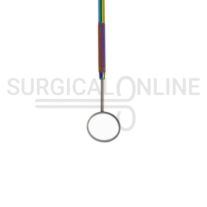 Multi Rainbow Color Dental Mouth Mirror #5 With Handle 6.5″