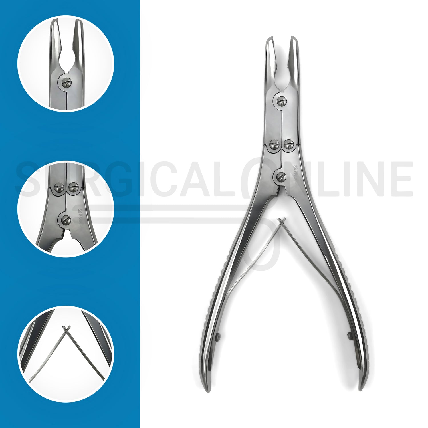 Ruskin Bone Rongeur Curved 7mm Bite 7.25"