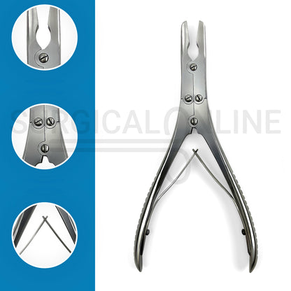 Ruskin Bone Rongeur Straight 5mm Bite 7.25"