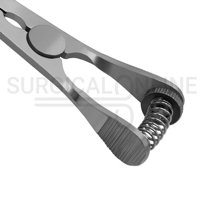 Glover Bulldog Clamp With Spring Adjusting Screw 3.5" Curved 4cm Jaws