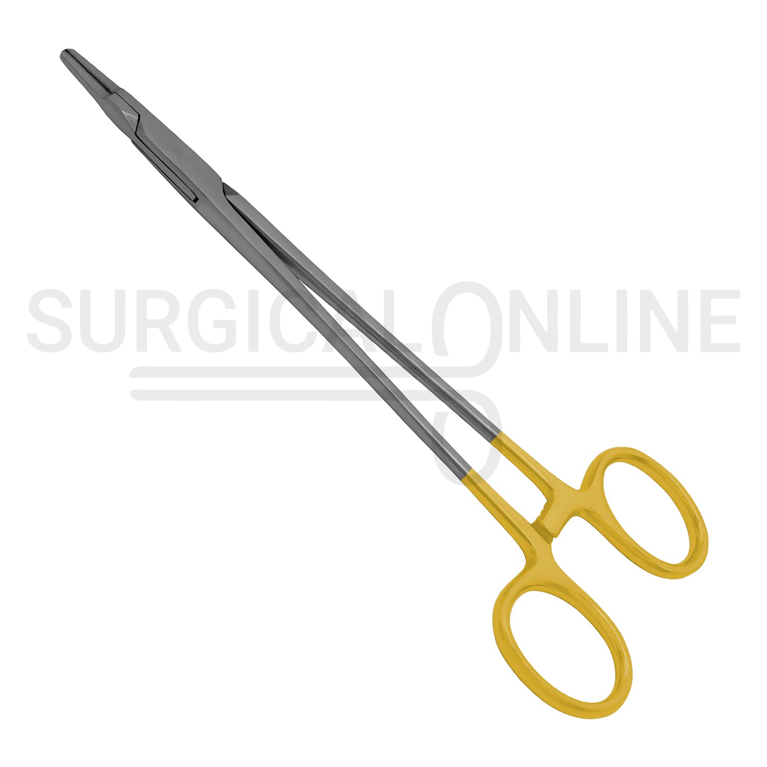 TC Ryder Needle Holder 8″ Serrated Jaws With Gold-Plated Handles