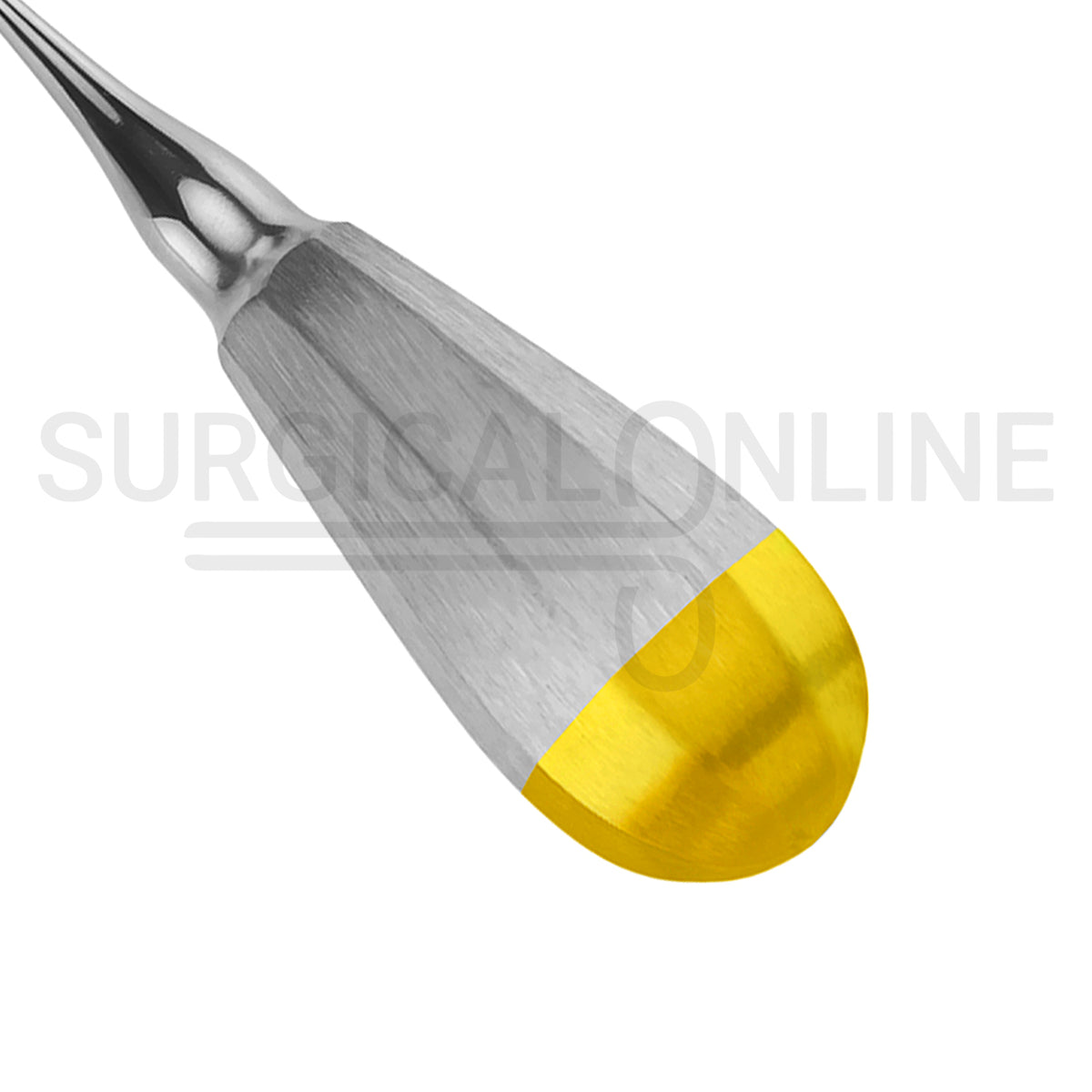 Luxating Elevator 3mm Straight Tip 5″ Half Gold Handle