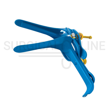 LLETZ LEEP Pederson Vaginal Speculum Blue Coated Small