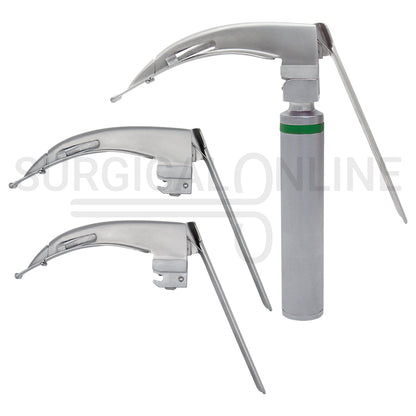 McCoy Flexi-Tip Fiber Optic Laryngoscope Set W/Carrying Case