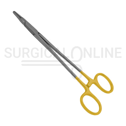 TC Ryder Needle Holder 5.5″ Serrated Jaws With Gold-Plated Handles