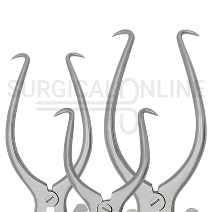 3 Pcs Gelpi Retractor With Grip Lock 3.50" 5.50" 6.50" Set