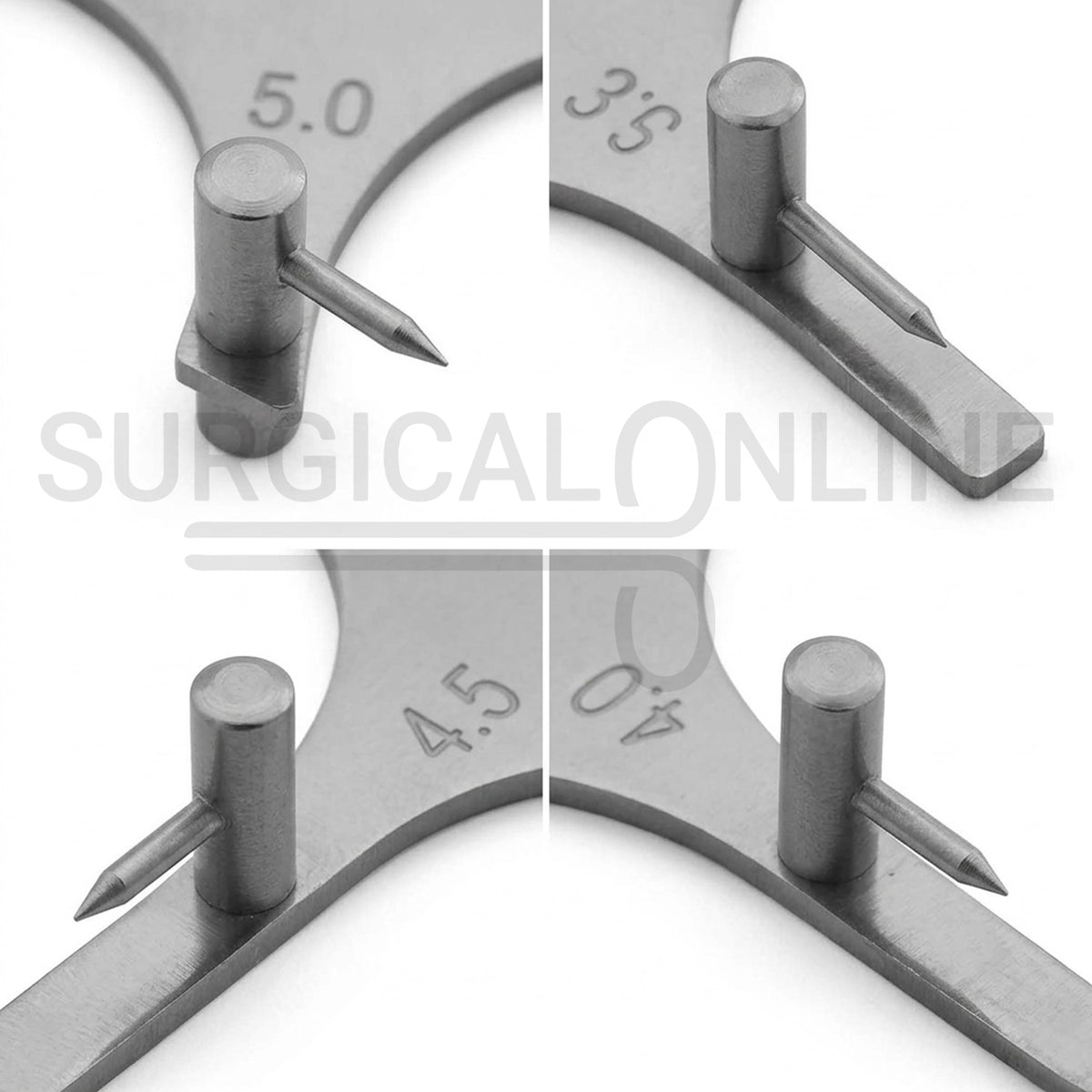 2 Pcs Bracket Positioning Star Boone & Height Gauge Wick Type Orthodontic Set