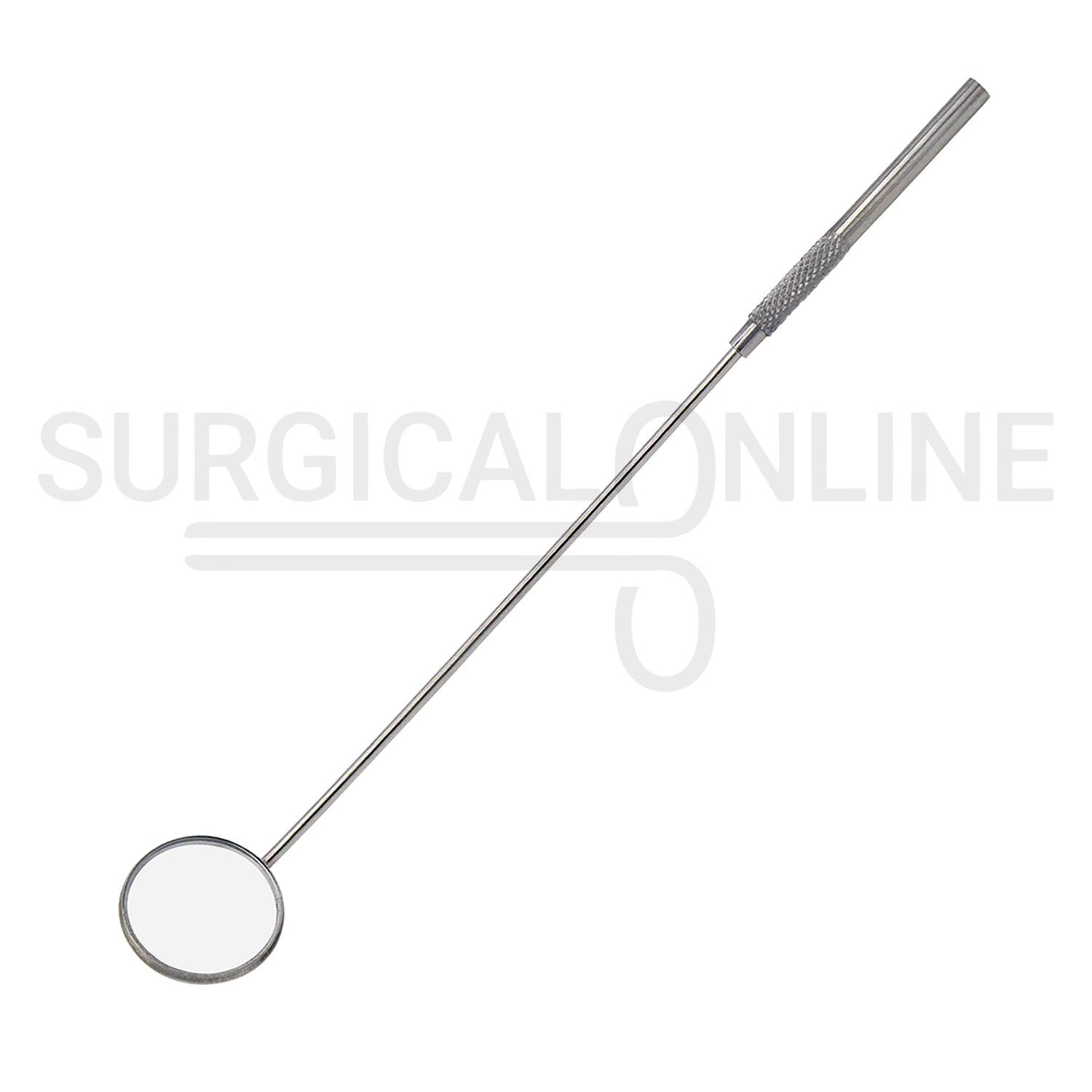 Laryngeal Mirror #7 28mm Angled Mirror With Grip Handle 8"